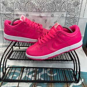 Nike Dunk Low Retro Barbie Hot Pink White Running Shoes DZ5196-600 Women 7.5 EUC